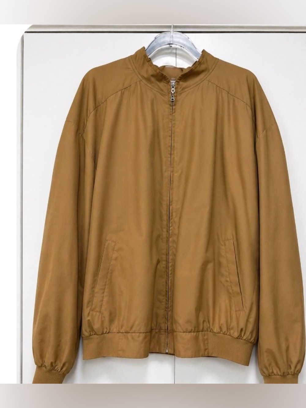 Crittenden cashmere Lightweight Bomber Jacket  Brown Mens large lined